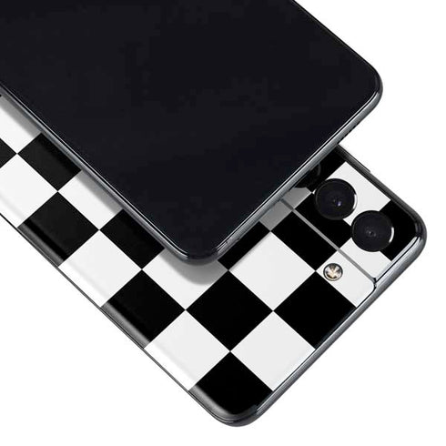 Black and White Checkered Galaxy S21 Plus 5G Skin